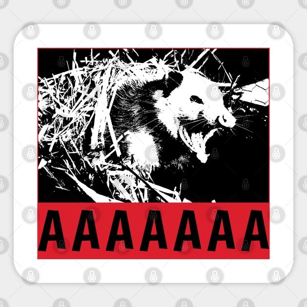 Possum Sticker by Suva